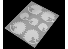 Stickerbogen reflektierende Aufbügler - Igel